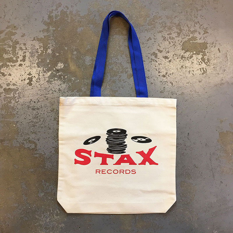 Legendary STAX RECORDS Vinyl Record Canvas Tote Bag